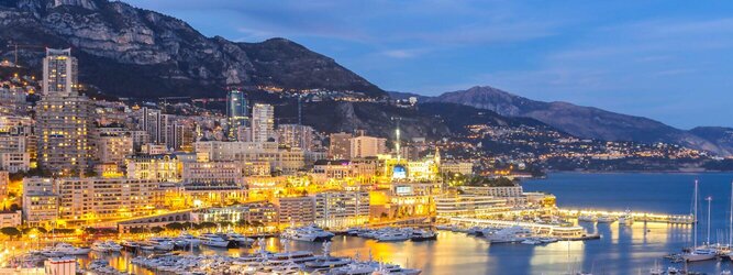 Ferienhaus Monaco - Genießen Sie die Fahrt Ihres Lebens am Steuer eines feurigen Lamborghini oder rassigen Ferrari. Starten Sie Ihre Spritztour in Monaco und lassen Sie das Fürstentum unter den vielen bewundernden Blicken der Passanten hinter sich. Cruisen Sie auf den wunderschönen Küstenstraßen der Côte d’Azur und den herrlichen Panoramastraßen über und um Monaco. Erleben Sie die unbeschreibliche Erotik dieses berauschenden Fahrgefühls, spüren Sie die Power & Kraft und das satte Brummen & Vibrieren der Motoren. Erkunden Sie als Pilot oder Co-Pilot in einem dieser legendären Supersportwagen einen Abschnitt der weltberühmten Formel-1-Rennstrecke in Monaco. Nehmen Sie als Erinnerung an diese Challenge ein persönliches Video oder Zertifikat mit nach Hause. Die beliebtesten Orte für Ferien in Monaco, locken mit besten Angebote für Hotels und Ferienunterkünfte mit Werbeaktionen, Rabatten, Sonderangebote für Monaco Urlaub buchen.